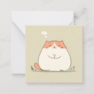Cute Cat-livsstil Anteckningskort