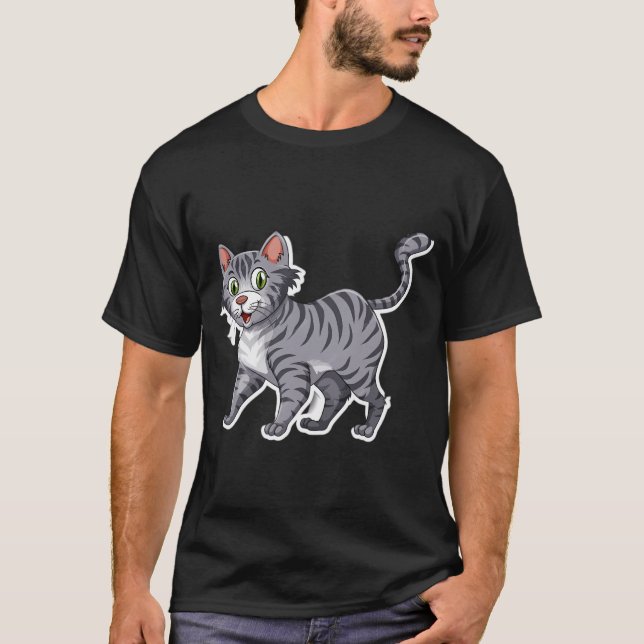 Cute Cat,Loely cat,Tater tot cat, T Shirt (Framsida)