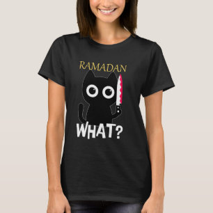 Cute Cat lover förvirrade Ramadan Cats Fasting Suh T Shirt