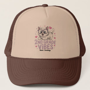 Cute Cat Lover Second Klass Vibes Back to school K Keps