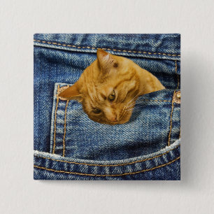 Cute Cat Lovers Keepsaki-gåva Knapp