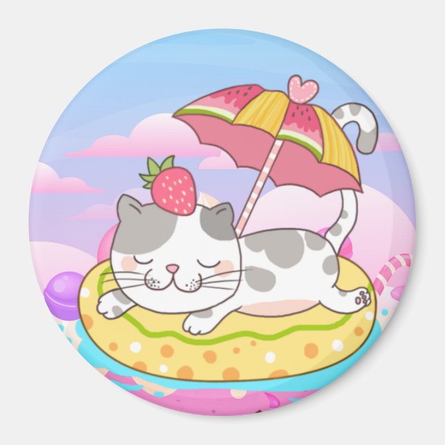 Cute Cat Magnet (Framsidan)