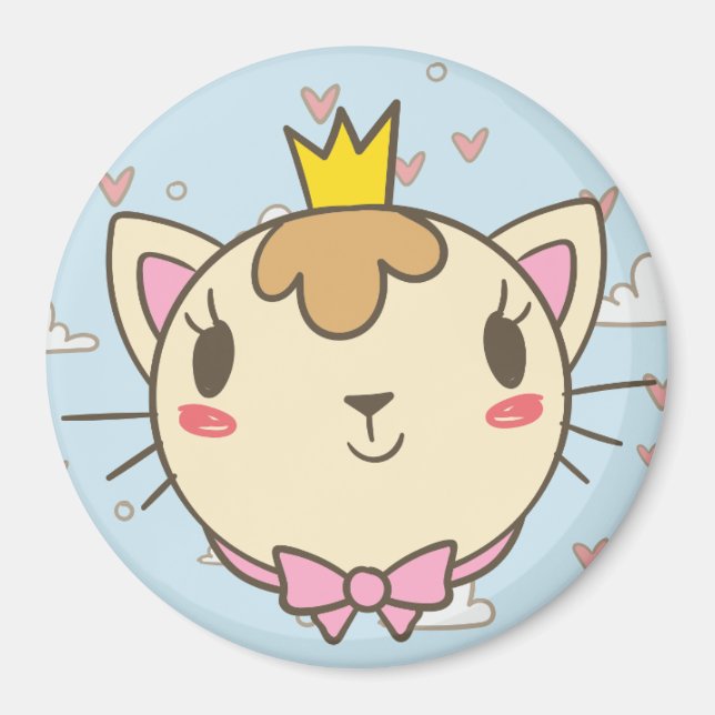 Cute Cat Magnet (Framsidan)