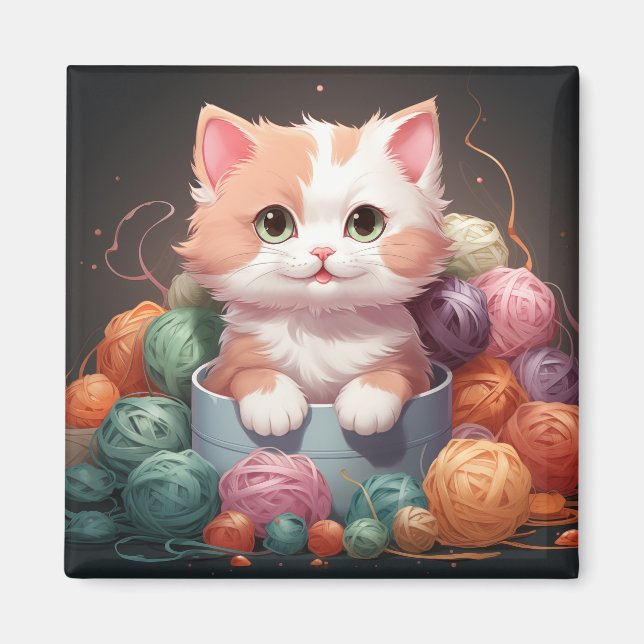 Cute cat magnet (Framsidan)