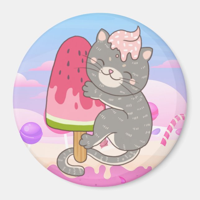 Cute Cat Magnet (Framsidan)