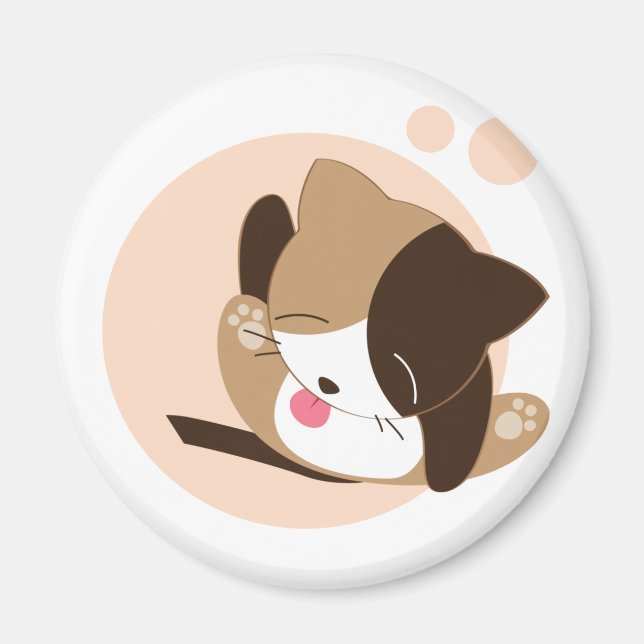 Cute Cat Magnet (Framsidan)