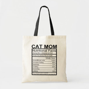 Cute Cat Mamma Kitten Black Kattunge Cray Cat Dam Tygkasse