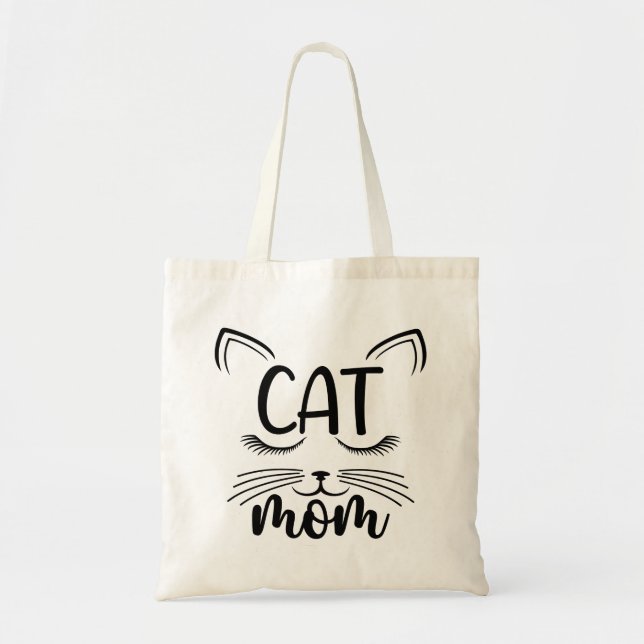 Cute Cat Mamma Kitten Tygkasse (Framsidan)