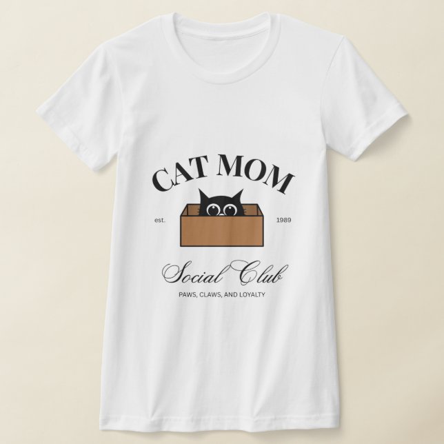Cute Cat Mamma - sällskapsdjur, djur, Hundar, katt T Shirt (Laydown)