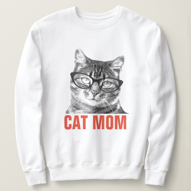 Cute CAT MAMMA-sötskjorta för kvinnor T Shirt (Design framsida)