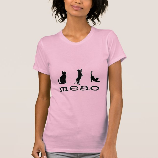 "Cute Cat Mamma Tee - Snyggt & Mysigt för varje ka (Framsida)