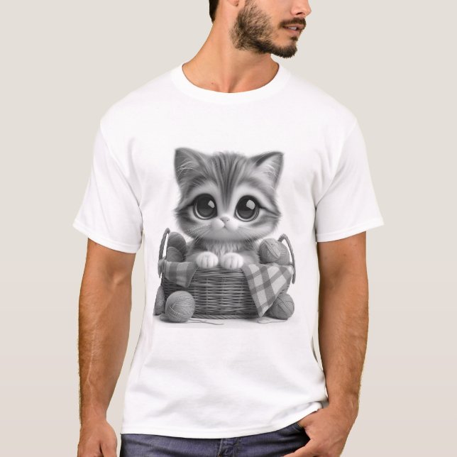 Cute Cat Manar-Shirt T Shirt (Framsida)