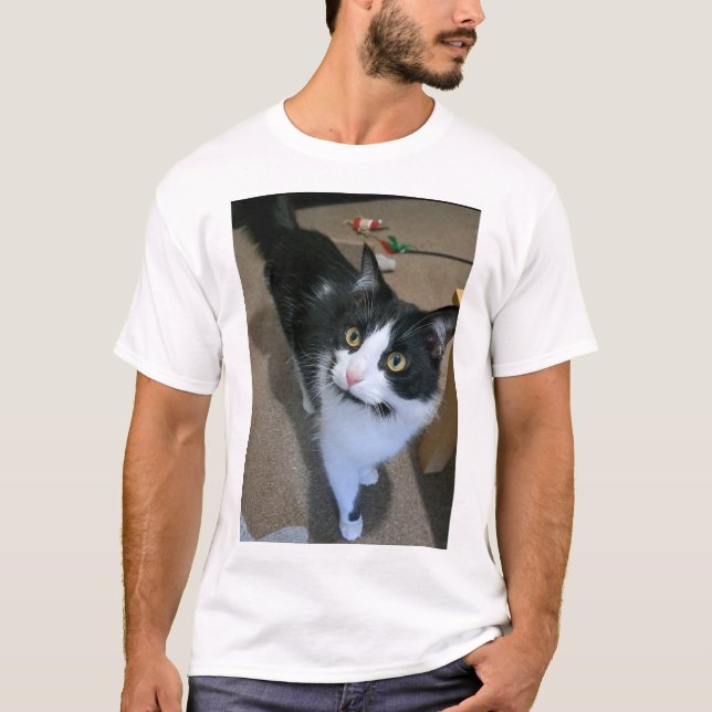 Cute cat manar t shirt (Framsida)