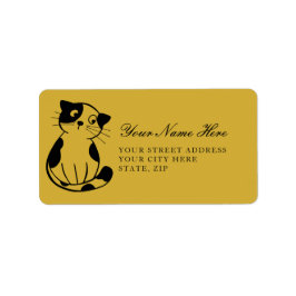 Cute Cat Mark-Adressetiketter för e-postmeddelande Adressetikett