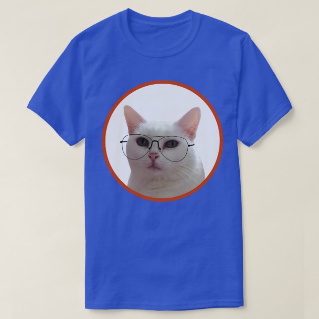 Cute Cat med glas 1 T Shirt (Design framsida)