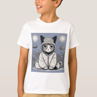 Cute Cat med Pajama T Shirt