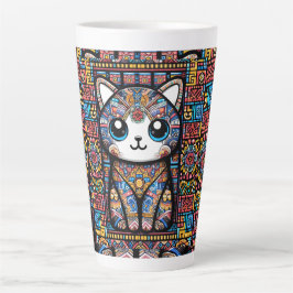 Cute Cat med traditionell charm från Mönster