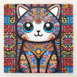 Cute Cat med traditionell charm från Mönster