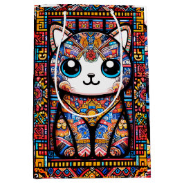 Cute Cat med traditionell charm från Mönster