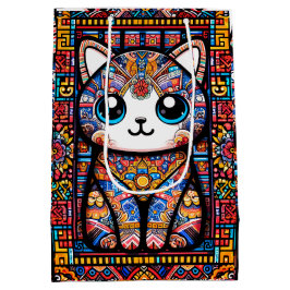 Cute Cat med traditionell charm från Mönster