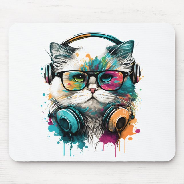 Cute Cat Mouse Pad Musmatta (Framsidan)
