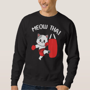 Cute Cat Muay Thai Lång Ärmad Tröja