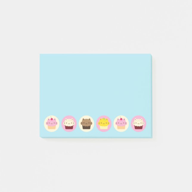 Cute Cat-Muffinsar Post-it Block (Framsida)