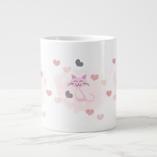 Cute cat Mugg Jumbo Mugg (Framsidan)