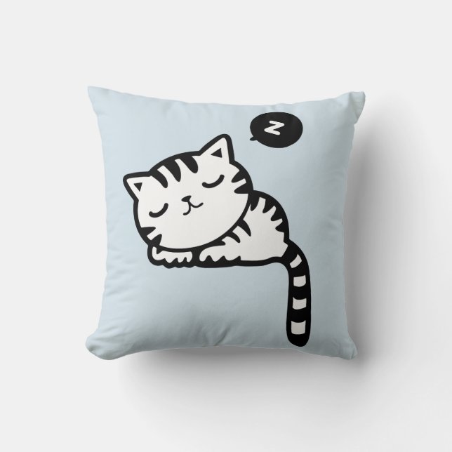 Cute CAT NAP PILLOW Kudde (Framsida)