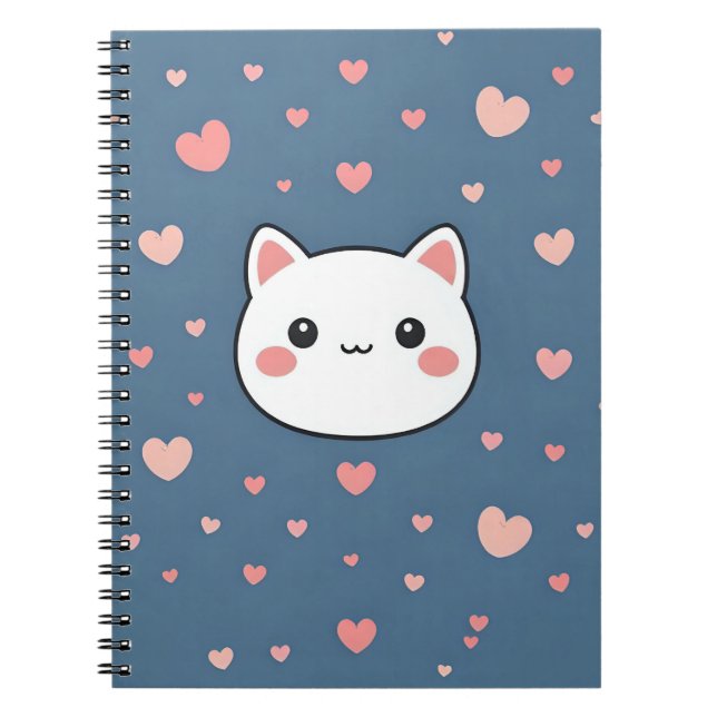 Cute Cat Notebook  Anteckningsbok (Framsidan)