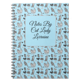 Cute Cat och Kitten Gift Wrap Anteckningsbok