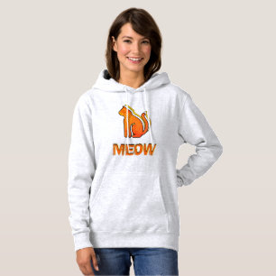 Cute Cat, Orange & Gult Animal, Abstrakt Pop Art T Shirt