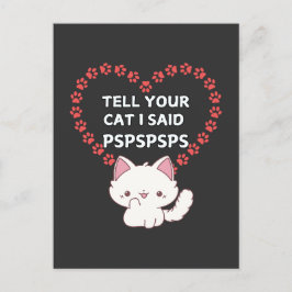 Cute Cat Owner Card - Lustigt katt Vykort