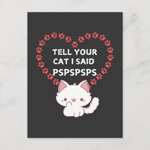 Cute Cat Owner Card - Lustigt katt Vykort