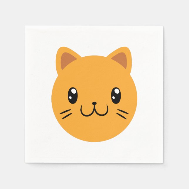 Cute Cat Pappersservett (Framsidan)