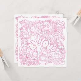 Cute Cat Patten med ASL ILY-tecken - ASL-design