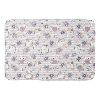 Cute cat pattern badrumsmatta