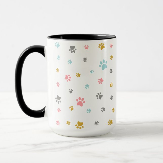 Cute cat Paws Mug Mugg (Vänster)