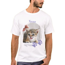 Cute Cat pet med skräddarsydd namn
