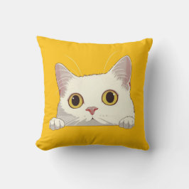 Cute Cat Pillow Adsible Gift for Cat Lovers & Pet Kudde
