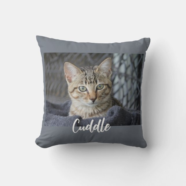 Cute Cat Pillow Kudde (Framsida)