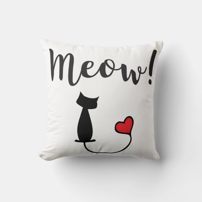 CUTE CAT PILLOW KUDDE (Framsida)