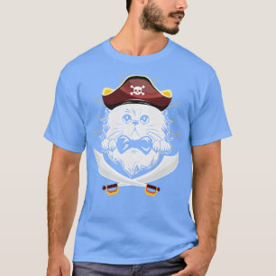 Cute Cat Pirat Gift Boys T Shirt