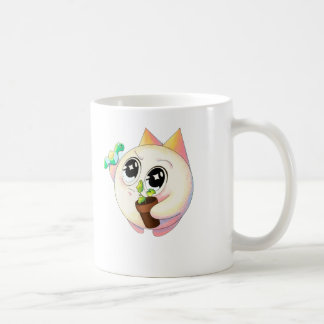 Cute Cat Plant Lover Cartoon Mug Kaffemugg