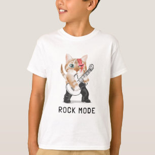Cute cat play guitar T-Shirt