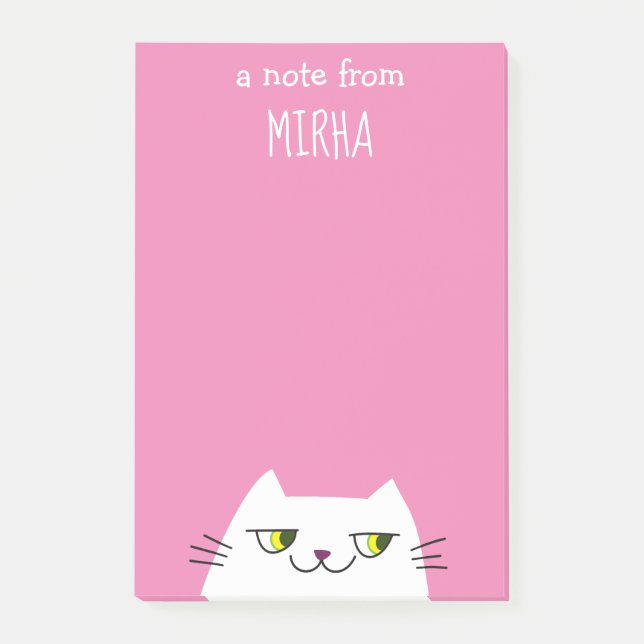 Cute Cat Post-it Block (Framsida)