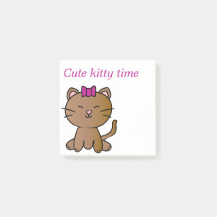 Cute cat post-it block