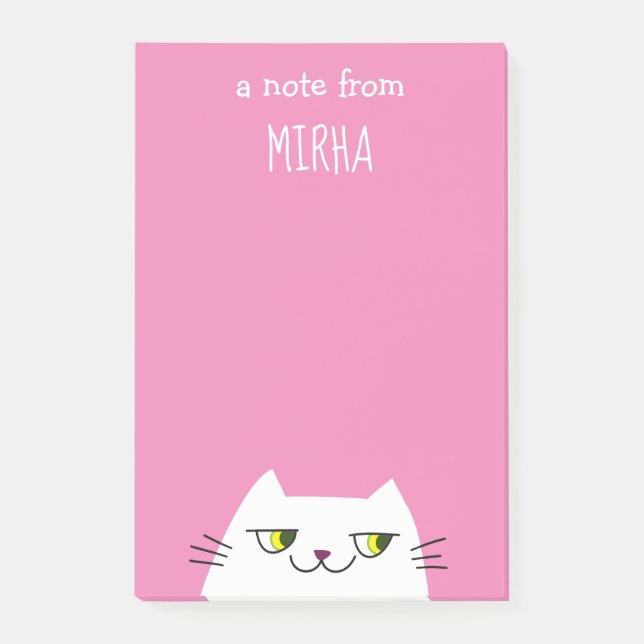 Cute Cat Post-it Block (Framsida)