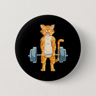 Cute Cat PowerLyftande viktlyftande avlyftande Knapp