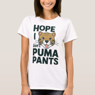 Cute Cat Pun Hope att jag inte tar Puma Byxor Teck T Shirt